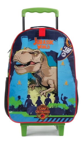 Imagem 3 de 6 de Kit Mochilete Mochila Jurassic World 59500 + Garrafa Cantil