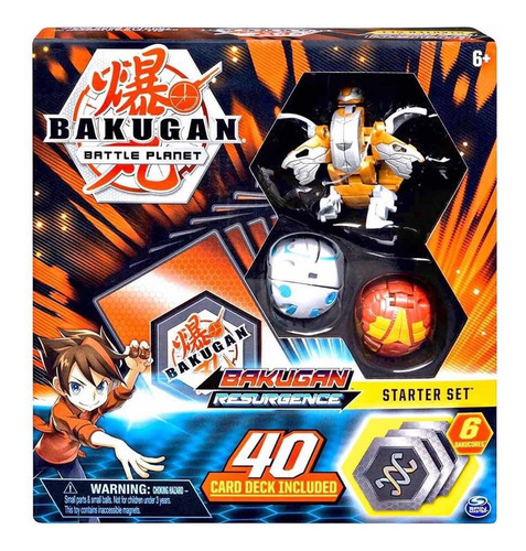 Bakugan Resurgence Aurelus Nobilious Starter Pack + 40 Cards