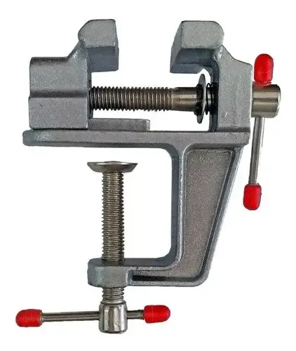 Mini Morsa Portatile Per Legare Mosche Da Pesca - In Lega D'Acciaio E Ceramica, Compatta, Con Base