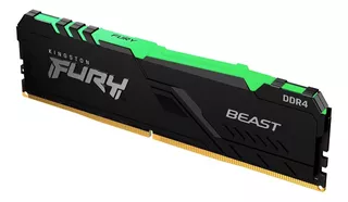 Memoria RAM Fury Beast DDR4 RGB color negro 8GB 1 Kingston KF426C16BBA/8