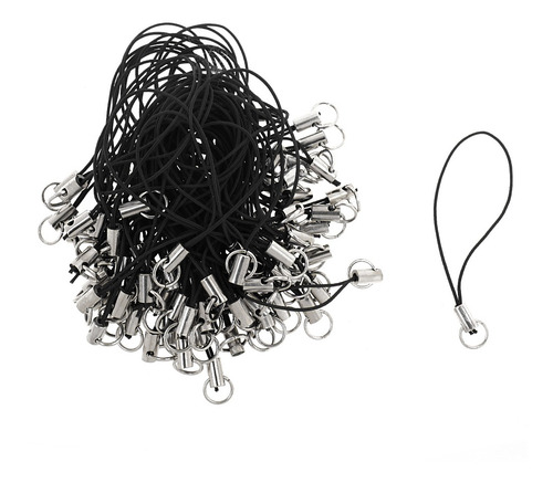 Imagen 3 de 10 de El Teléfono Celular Móvil Cables De La Correa Negro