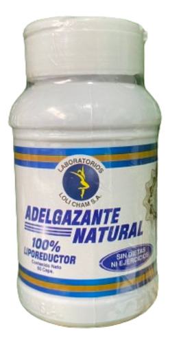 Adelgazante Natural 60 Cápsulas, 100 % Original 