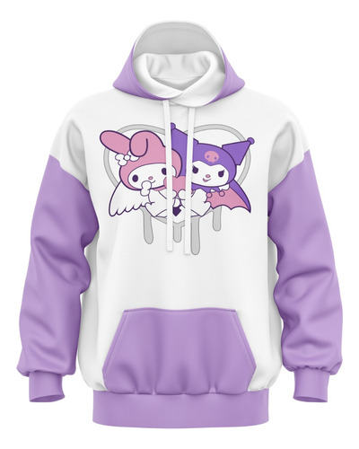 Buzo Hoodie Sanrio - Kuromi & My Melody