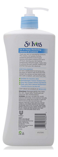 St. Ives Deep Restoring 24 Hour Body Lotion For Unisex Body