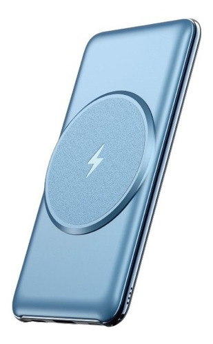 Carregador Bateria Magsafe Para iPhone 12 E 13 10000mah Rock Cor Azul