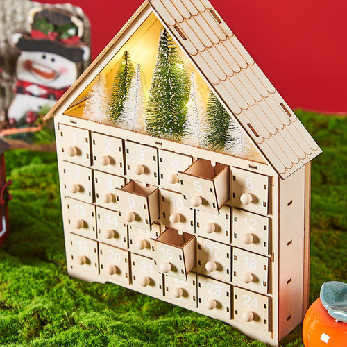 Calendario De Adviento Decoración De 24 Días Para