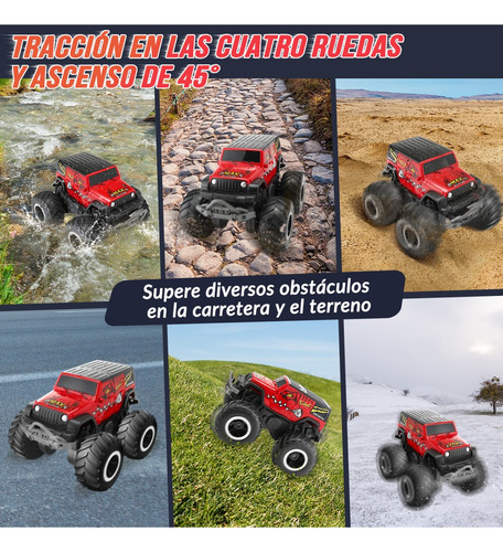 Juguete Carros Control Remoto Todoterr Rc 4x4 Anfibio 360° C
