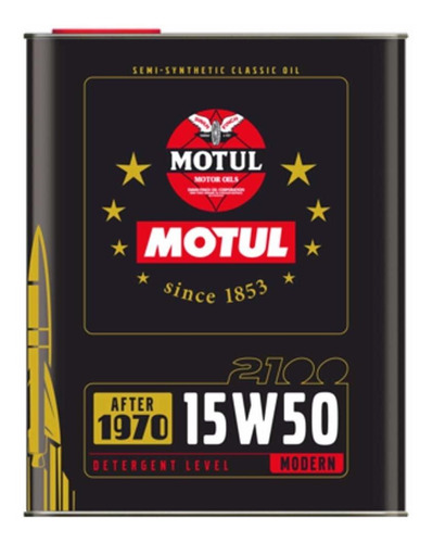 Motul 2100 Classic 15w50 Semi-synthetic Oil 2-liter