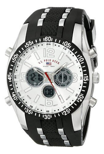 U.s. Polo Assn. Sport Men's Us9061 Watch With Black Rubbe...