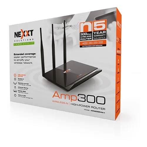 Router Acces Point Repetidor Nexxt Amp300 3 Antenas Gtia 5 56.769