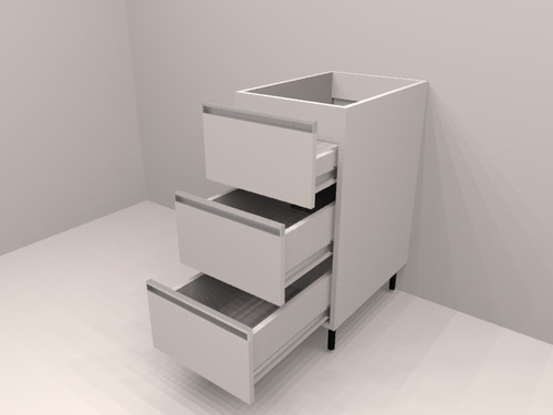Imagen 2 de 6 de Cajonera Melamina 18mm 40cm