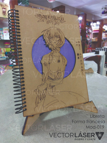 Libreta Rei Ayanami - Forma Francesa 200 Hojas - Lib-019