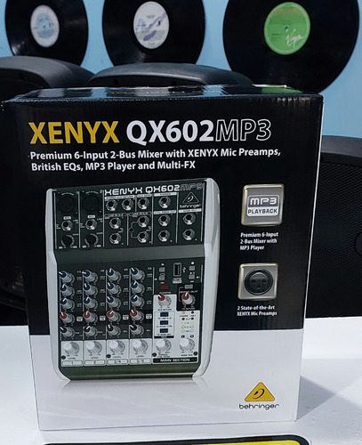 Consola  Analógica  Behringer  Xenyx Qx602mp3 Nueva 