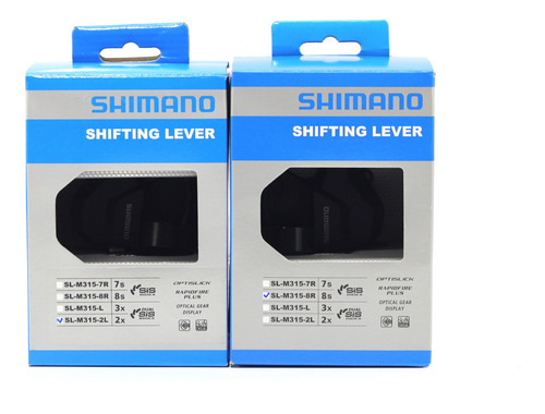 Shifters Shimano Altus Sl-m315 2x8v Cambio C/visor Mtb (par)