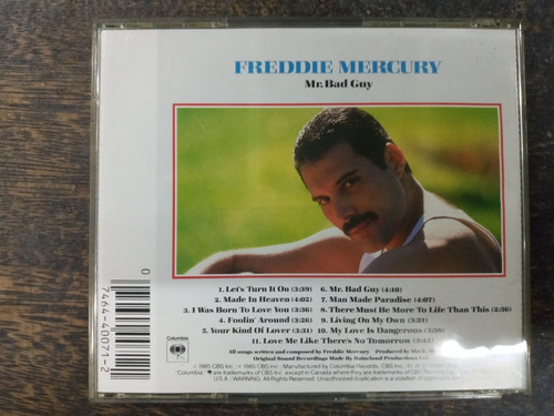 Imagen 2 de 4 de Mr. Bad Guy * Freddie Mercury * Cd Original Importado