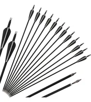 Comprar Flechas Carbono De 80cm 12 Unidades Para Articulos De Caza