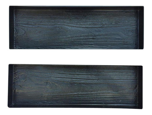 Molde De Madera De 2 Piezas, Formas De Piedra De Grano De