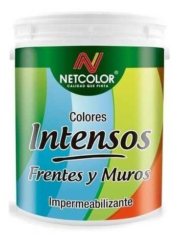 Latex Impermeabilizante Intensos Frentes Y Muros Colores 4lt