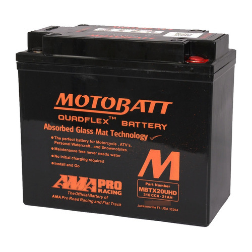 Bateria Motobatt Quadflex 12v 21 Ah Mbtx20uhd Yb16 Ytx20-bs