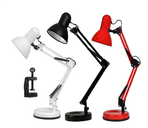 Luminária Mesa Articulada Pixar Prendedor 65cm Lampada Led