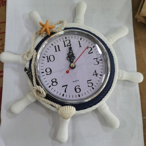 Reloj De Pared De Decoración De Pared De Café Casero Azul