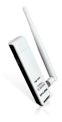Imagen 2 de 2 de Placa De Red Usb Wifi Tp-link Adaptador Tl-wn722n 150mbps