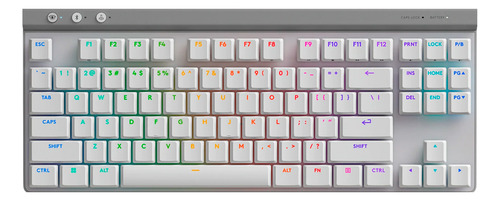 Teclado Gamer Logitech G G515 Lightspeed Tkl Wireless Blanco