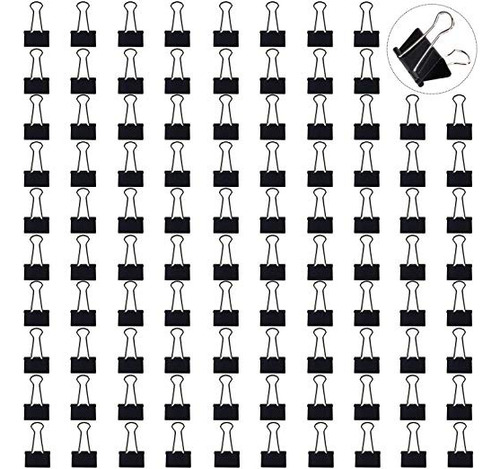 Clips Dstelin Mini Carpeta De 3/4-pulgadas Pequeño Negro Pap