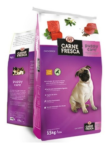 Carne Fresca Puppy 15 Kg Super Premium Alta Digestibilidad