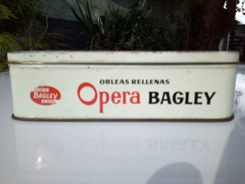 Lata Antigua De Galletas Obleas Rellenas Opera ( Bagley ) (Usado)