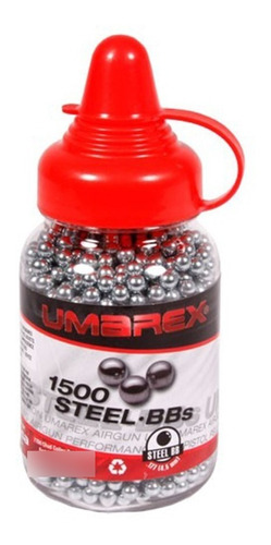 Botella X1500 Unidades Balines Metalicos 4.5mm Umarex Febo