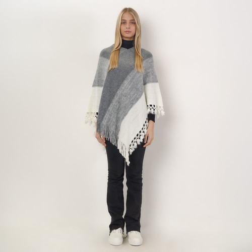 Poncho Xl Extra Large Rebel Gris