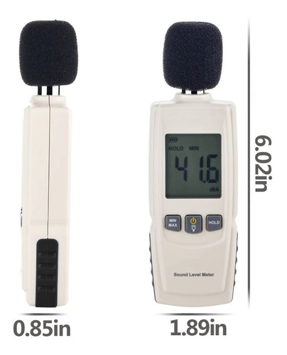 Sonometro 30-130db Clase 2 Lcd Luz Factura Boleta