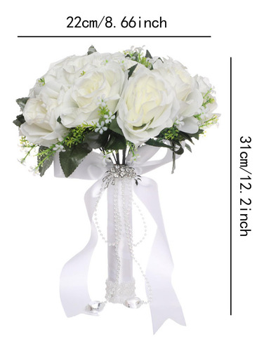Ramo De Novia Con Flores Artificiales, Ramo De Novia