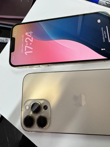 Apple iPhone 13 Pro Max (128 Gb) Oro / At&t O Unefon (Reacondicionado)