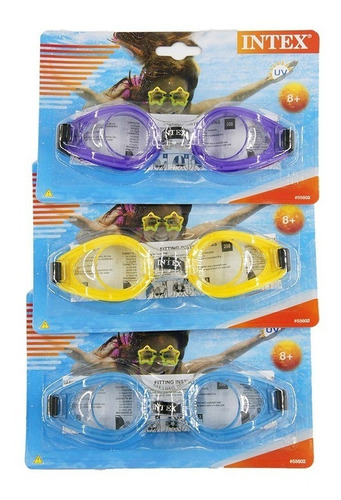 Imagen 4 de 5 de Gafas Siliconada Natación Intex 55602 Para Niños