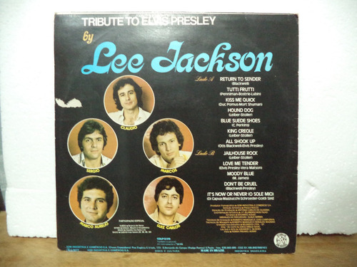 Imagem 2 de 5 de Lp Vinil Lee Jackson Tribute To Elvis Presley Rock Samba