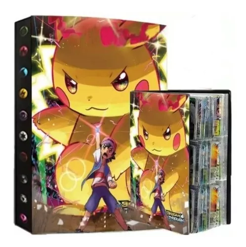 Álbum GRANDE cartas Pokémon cola pikachu