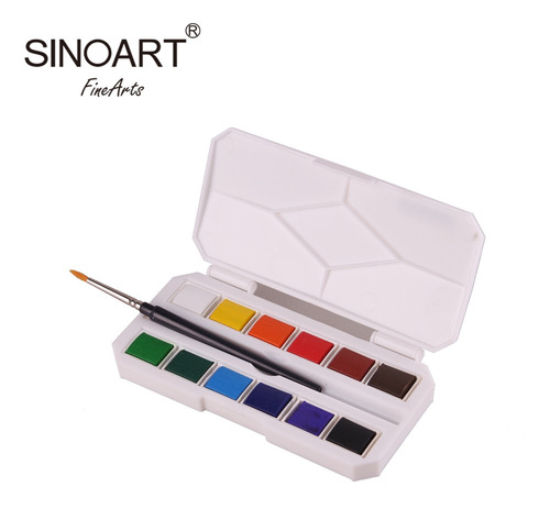 Acuarelas Sinoart Pocket De 12 Colores - Mosca