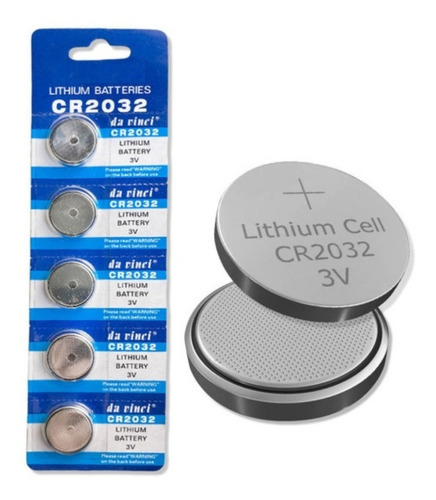 Blister De 5 Pilas Baterias Litio Cr2032 Cr 2032 3v
