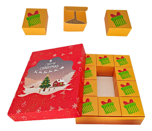 Cajas De Calendario De Adviento Cajas De Navidad Cuenta Atrá