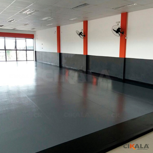 Lona Tatame Ck750 Micras Emborrachada Branca Octógono 9x8m