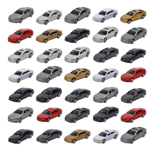 100 Piezas Ho Escala Modelo De Coche 1:87 Edificio Tren