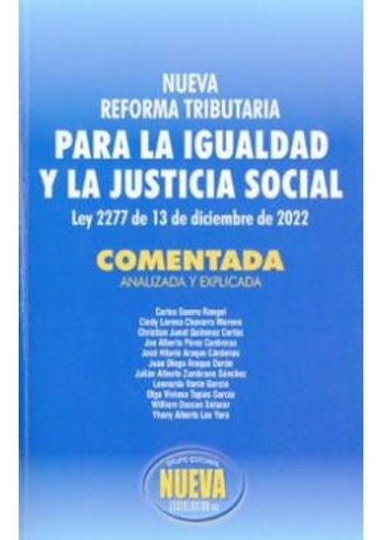 Libro Nueva Reforma Tributaria Para La Igualdad Y La Justic