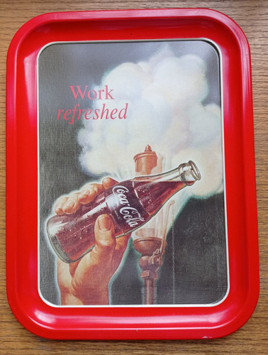 Bandeja Coca Cola 1993 Work Refreshed