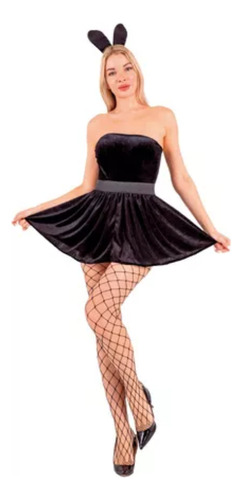 Disfraz De Conejita Mujer Halloween Sexy Cosplay Vestido