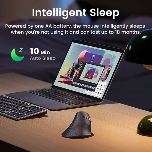 Mouse Bluetooth Sem Fio Ergonômico Vertical Ugreen De 4000 D