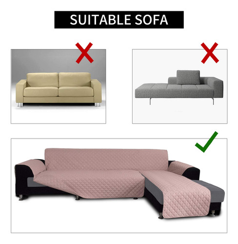 Funda De Sofá, Cómoda De Llevar, Seccional, En Forma De L