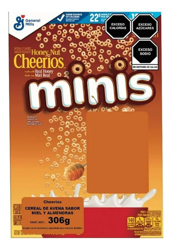 2 Pza Cereal De Avena General Mills Cheerios Crujiente 306 G