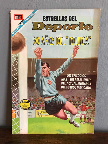 Antiguo Cómic Estrellas Del Deporte 50 Años De Toluca Fútbol